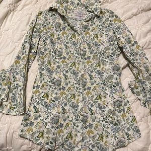 Floral paisley button down